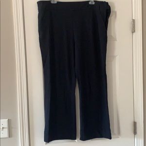CAbi 5177 Easy Crop Knit Pants Navy